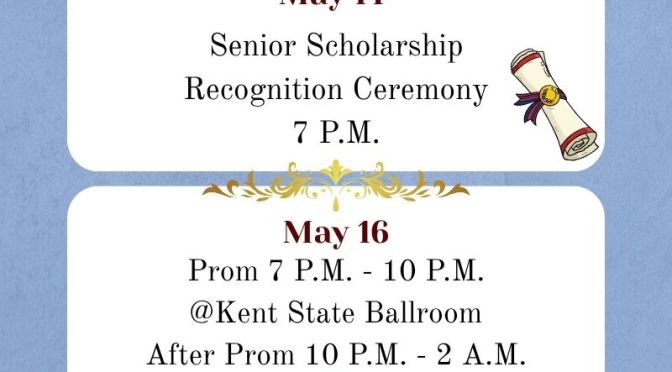 Upcoming Senior Events